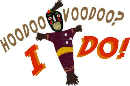 Use this voodoo doll on a magic casting project.のイラスト素材