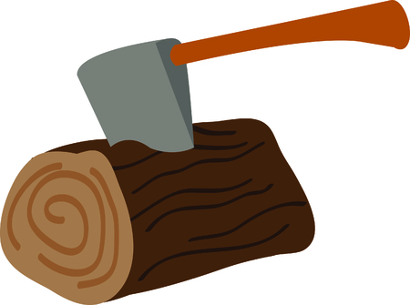 this is the perfect advertisement for your lumberjack business.のイラスト素材