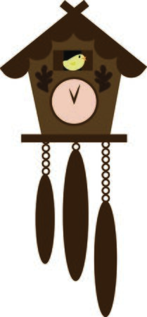 This super cute clock has a special message of love with it's tiny heart decorations.  Use it to create a card with a special message of love.のイラスト素材