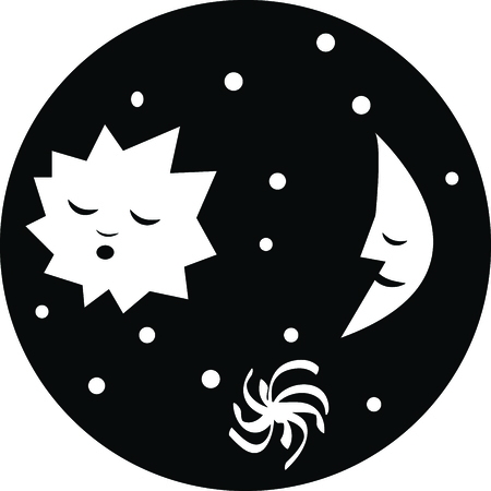 Reach for the stars with a beautiful galaxy.のイラスト素材