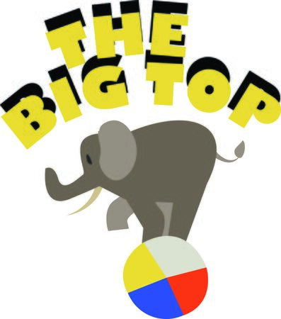 Use this balancing elephant for a fun circus theme project.のイラスト素材