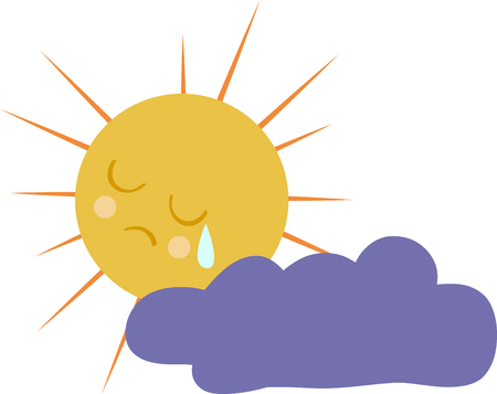 Ain't no sunshine when your gone.  You can let someone special know how much they are missed.のイラスト素材