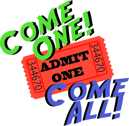 Have a ticket to let you enjoy any movie.のイラスト素材