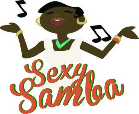 Show off your love of music with a singing lady.のイラスト素材