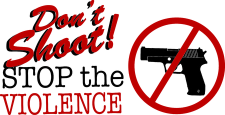 Spread the message to end gun violence with this design on framed embroidery, clothing and more!のイラスト素材