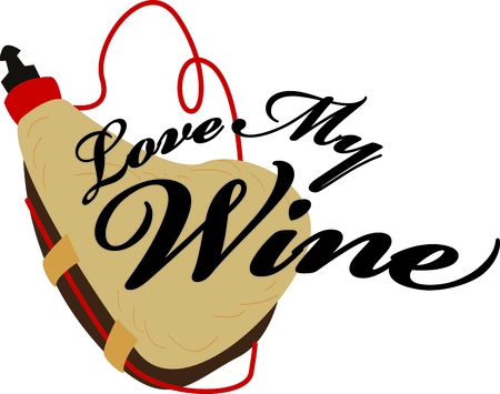 Time to celebrate with this perfect design to please the vino connoisseur! This cool design will look good on cocktail napkins, kitchen decor and more!のイラスト素材