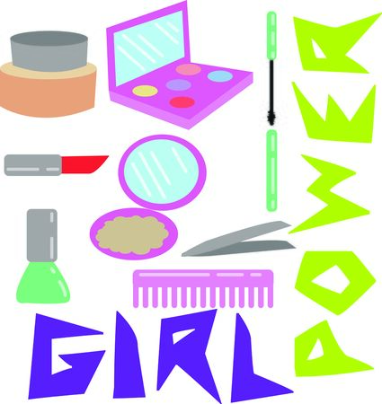 Add glamor to your projects with this perfect motif on cosmetic bags, lipstick holders, room decor, bath towels and more.のイラスト素材