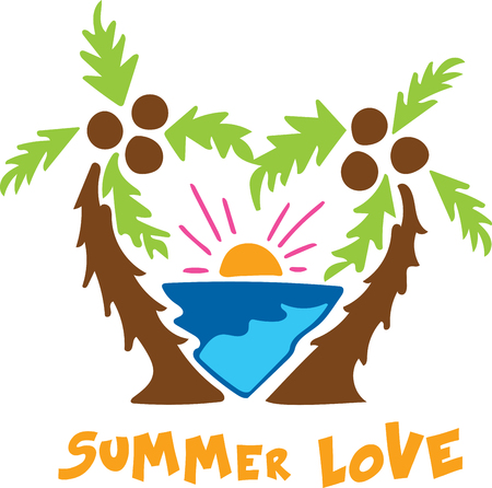 Time to soak up the best days of summer in the woods and on the lakes.  This design is perfect on projects for your outdoor lovers.のイラスト素材