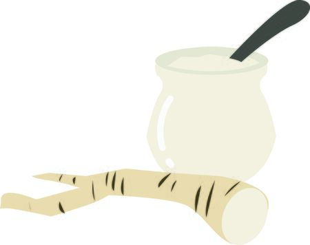 Wake up your taste buds this design on kitchen towels, table linen, napkins and more!のイラスト素材