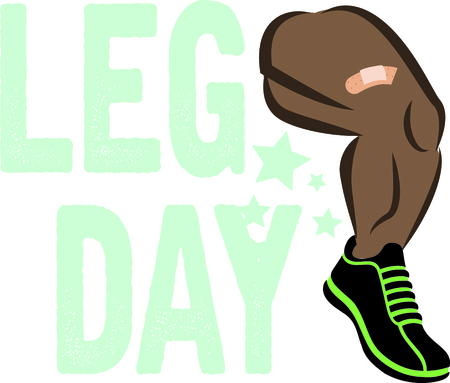 Looking for the perfect Birthday or Christmas gift? Embroider this design on clothes, towels, pillows, gym bags, quilts, t-shirts, jackets or wall hangings for your fitness enthusiasts!のイラスト素材