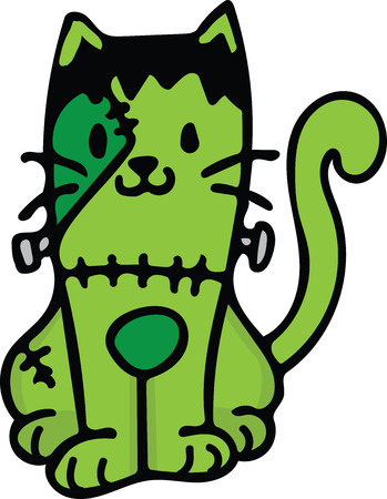 Prepare to have a hauntingly delightful Halloween with this design on t-shirts, hoodies, hats, warm-ups and more for the little ones!のイラスト素材