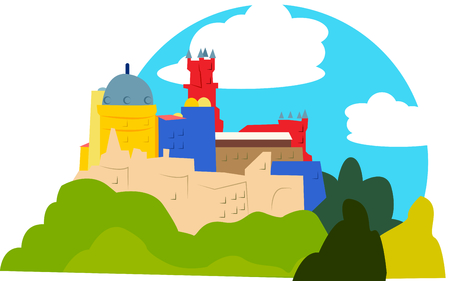Show off your love of Sintra, Portugal with this neat design. This will look great on t-shirts, hoodies, banners, tote bags and more.のイラスト素材