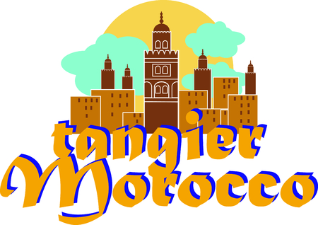 Show off your love of Tangier with this neat design. This will look great on t-shirts, hoodies, banners, tote bags and more.のイラスト素材