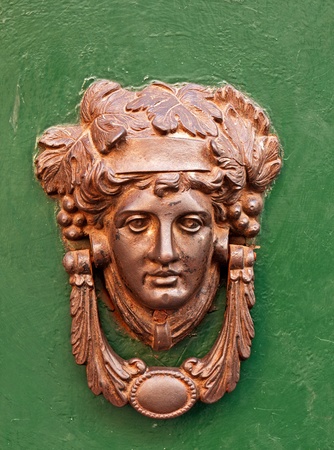 Beautiful bronze doorknockerの写真素材