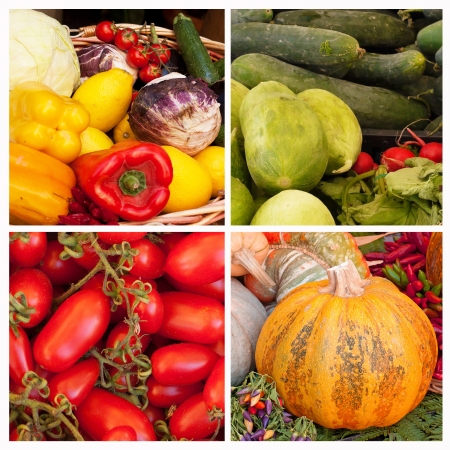 Vegetables collageの写真素材