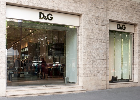 Budapest, September 2012 - Dolce&Gabbana fashion store on Andrassy Avenueのeditorial素材