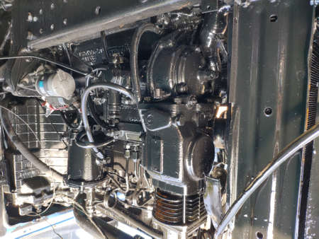 disassembled the motor of the tractor. tractor engine repair