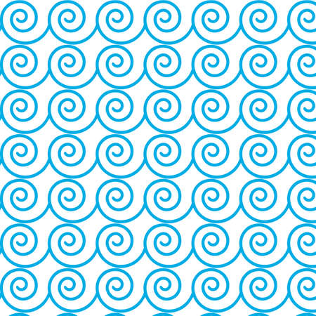 Blue wave patternのイラスト素材