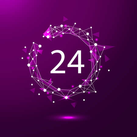 Round the clock support symbolのイラスト素材