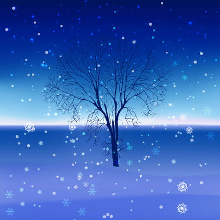 The illustration of snow landscape Background. Vector image.
のイラスト素材