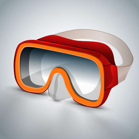 Diving goggles (diving mask)のイラスト素材