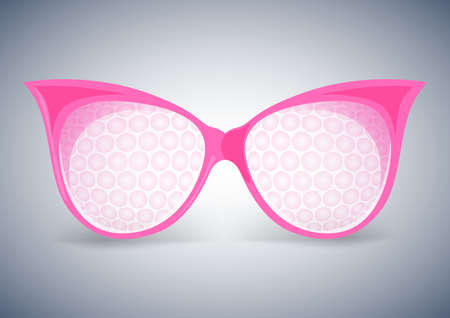 facet sunglasses pinkのイラスト素材