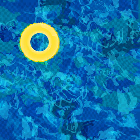 Vector swimming pool water background with lifebuoy
のイラスト素材