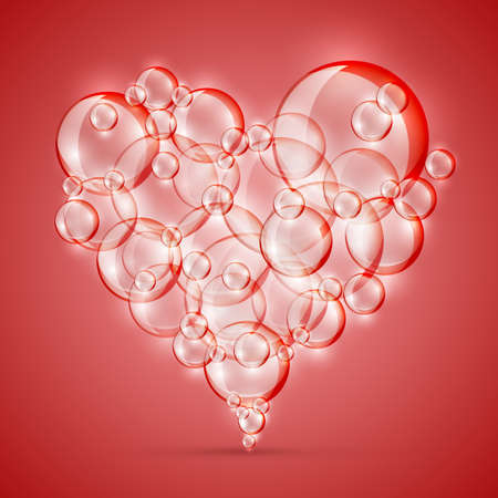 sign of love bubble soapのイラスト素材