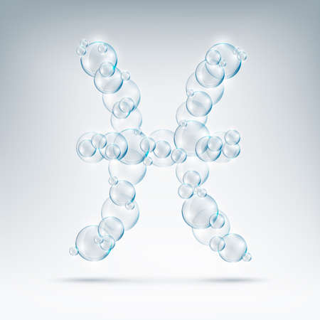 beautiful bubbles arrow of soap