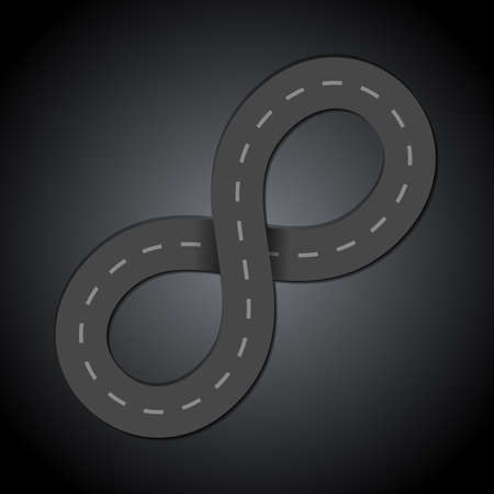 infinity roadのイラスト素材