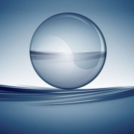 bubble blueのイラスト素材