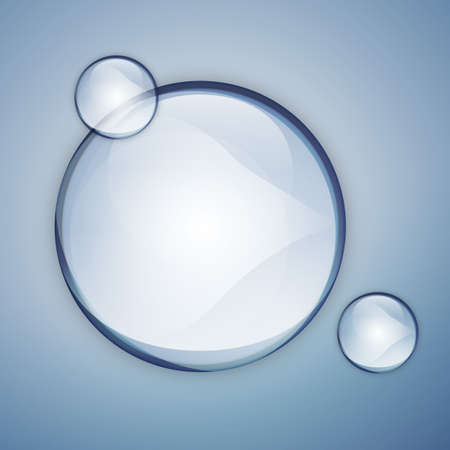 bubble blueのイラスト素材