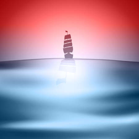 sailboatのイラスト素材