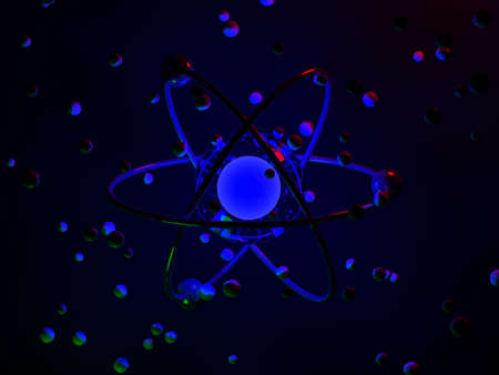 Render of beautiful atom