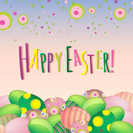 The illustration of  beautiful Easter background. Vector image.