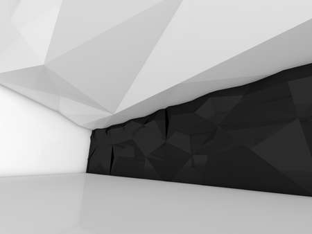 empty showroom 3D renderingの写真素材