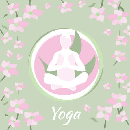 Vector Yoga Illustrationのイラスト素材