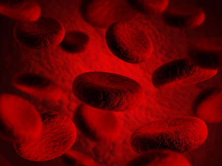 3d rendering scientific background with microorganisms and bodiesの写真素材