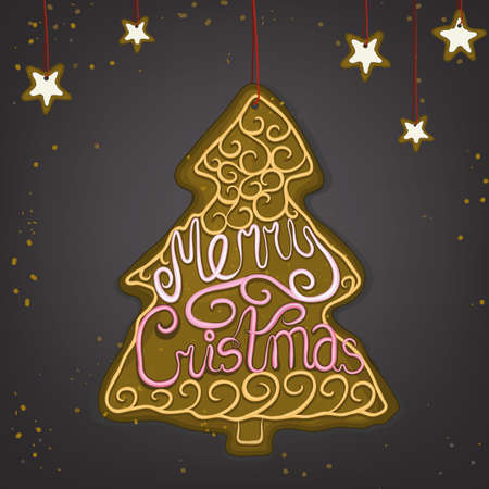 Beautiful typography in a shape of freshly baked cake and cream decoration. Sweet letters useful for creating cute postcards, food placards and posters, cute invitations and romantic designs.のイラスト素材