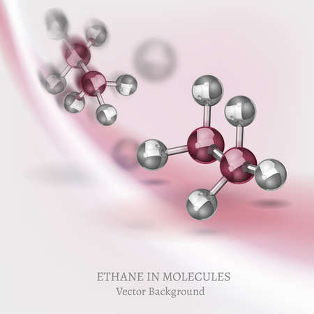 Ethane Molecules Backgroundのイラスト素材