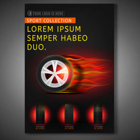 Tyre Poster Imageのイラスト素材