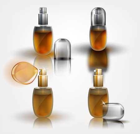 Flacons set imageのイラスト素材