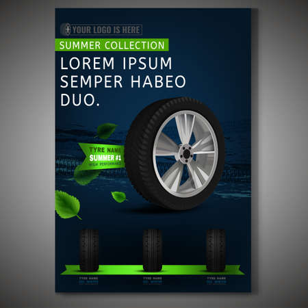 Tyre Poster Imageのイラスト素材