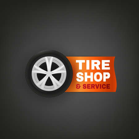 Tire Shop Logoのイラスト素材
