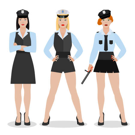 Police Girl Imageのイラスト素材