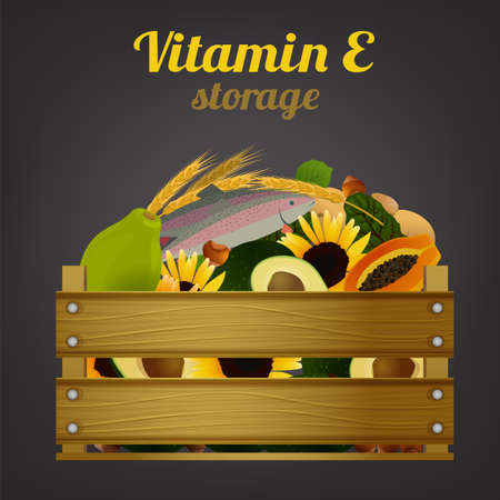 Vitamin E image.のイラスト素材