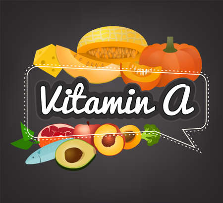 Vitamin A banner.のイラスト素材