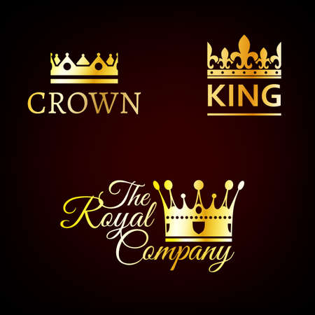 Crown template.のイラスト素材
