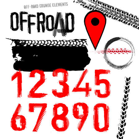 Off Road Set vector illustration.のイラスト素材
