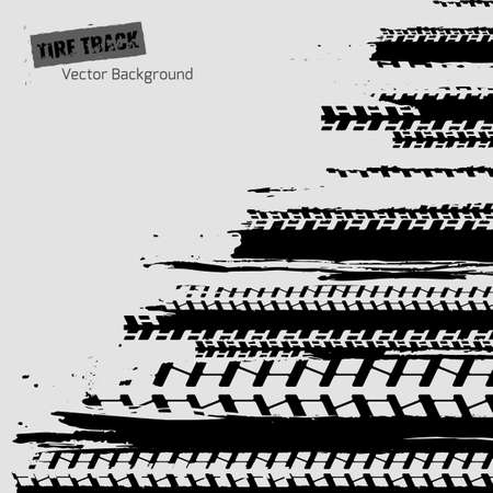 Tire Track Backgroundのイラスト素材